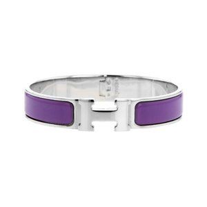 Hermès Purple Clic H Bracelet